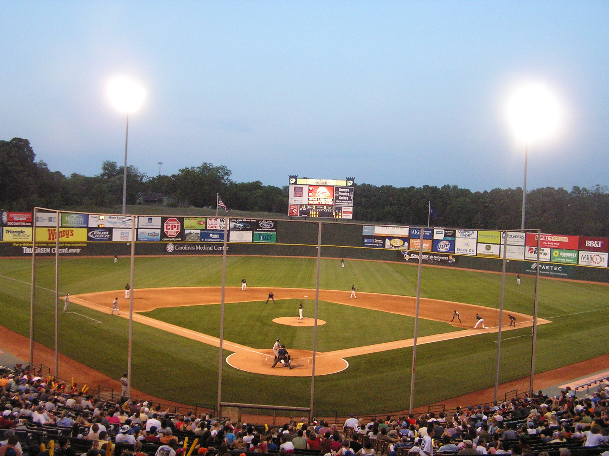 Night game in in Fort Mill, SC