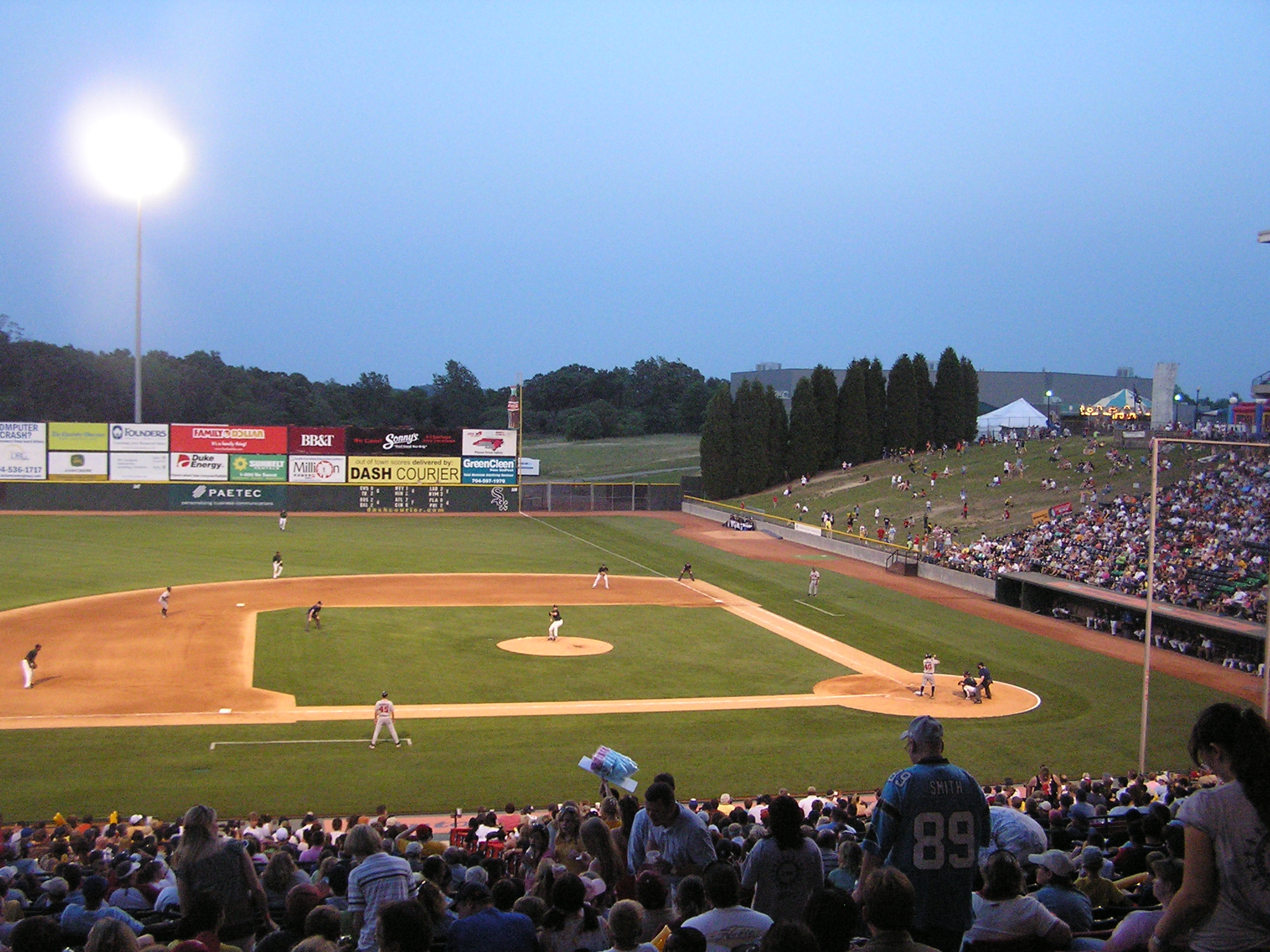 Knights Stadium from the 3rd base side